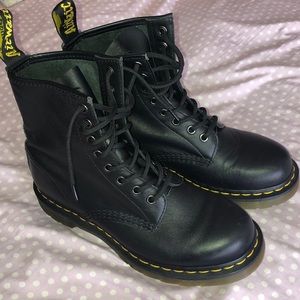 Black Leather Dr. Martens Boots- Size 8